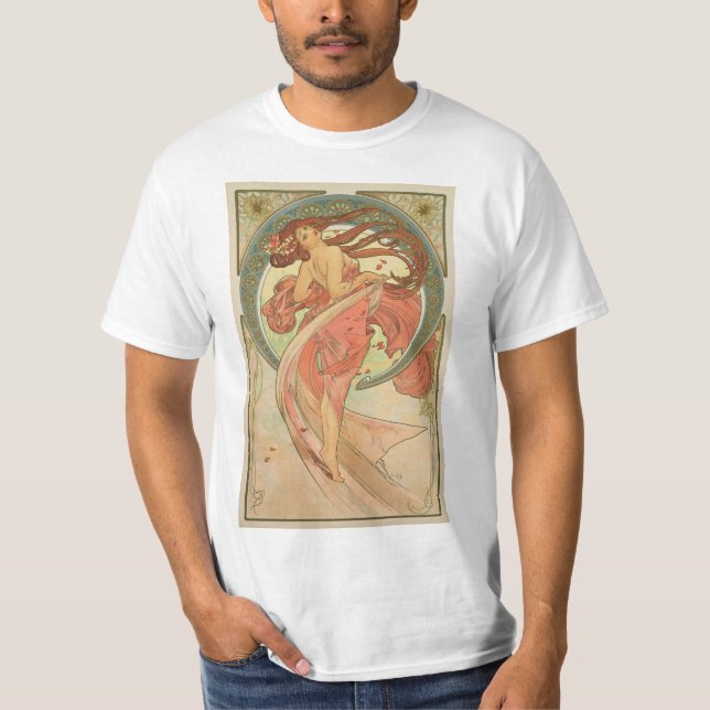 Camiseta Alphonse Mucha - Dança (Frente)