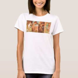 Camiseta Alphonse Mucha, Quatro Estações