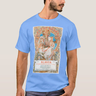 Camiseta Alphonse Mucha Slavia 1907 poster
