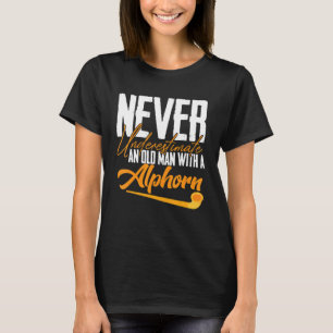 Camiseta Alphorn Old Man Music, instrumento de Suiças em Al