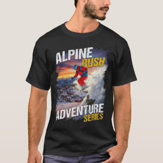 Camiseta Alpine Rush – Aventura Extrema de Esqui na Montanh