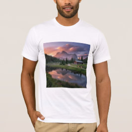 Camiseta Alpine Sunrise Reflections