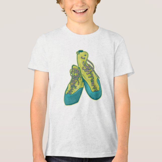 Camiseta Alpinismo antigo com calçados (Frente)