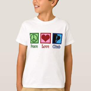 Camiseta Alpinismo do amor da paz