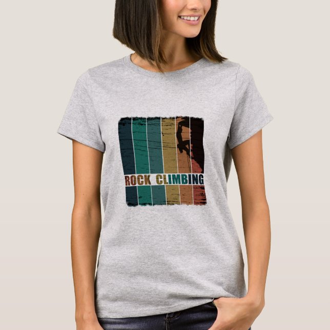 Camiseta Alpinista escalador de rochas (Frente)