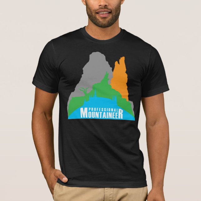 Camiseta Alpinista profissional (Frente)