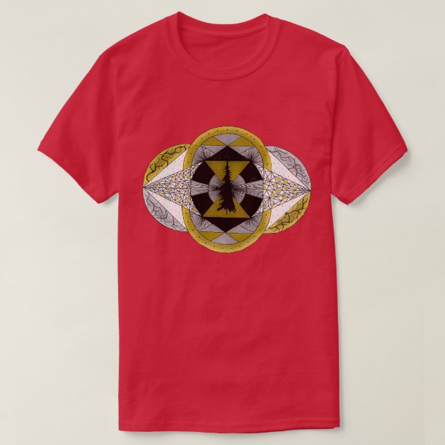 Camiseta Alquimia da Coleção de Florestas IV (Frente do Design)