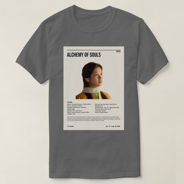 Camiseta Alquimia das Almas 2022 kdrama 8 (Frente do Design)