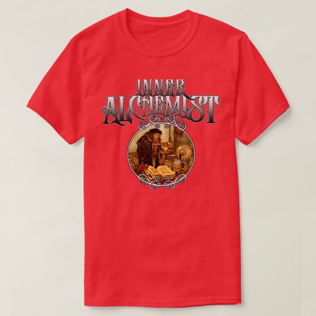 Camiseta Alquimista interno Jungian - alquimia esotérica mí (Frente do Design)