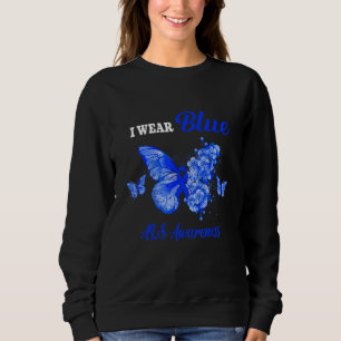 Camiseta Als Consciência Eu Visto Borboleta Azul