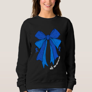 Camiseta ALS Mês de Consciência Azul Mulheres Suportam Fita