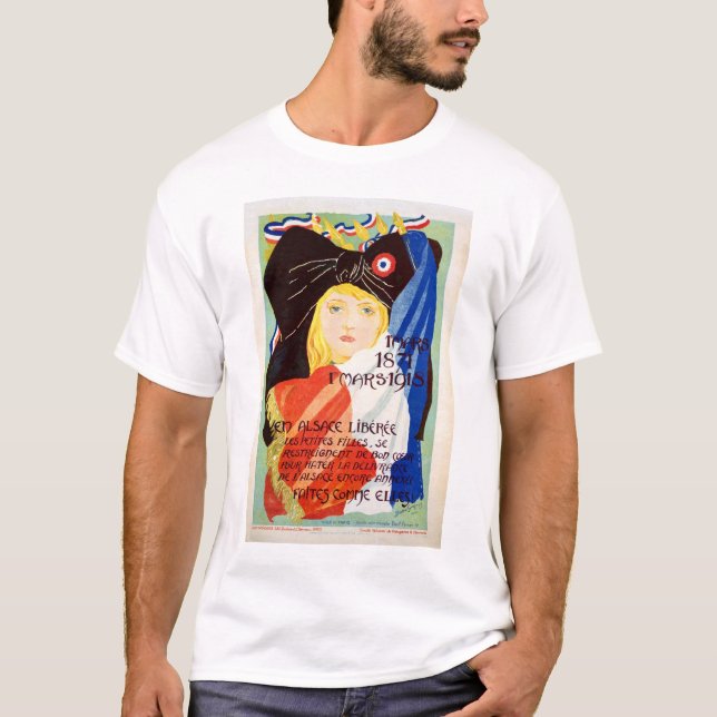 Camiseta Alsácia liberada - francês (Frente)