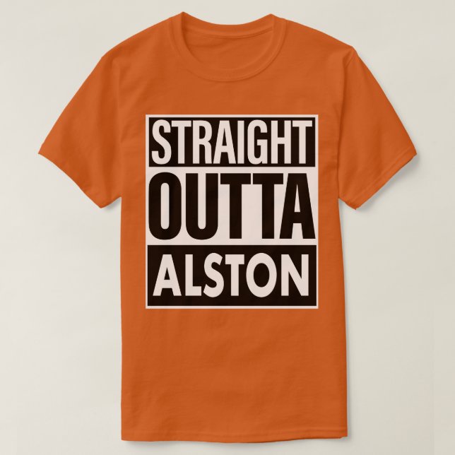 Camiseta Alston Name Hetero Outta Alston (Frente do Design)