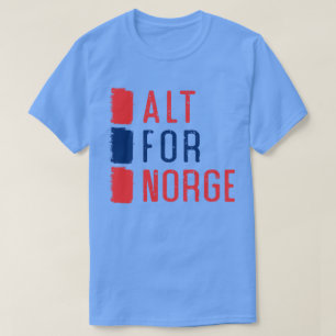 Camiseta Alt para Norge Norueguês Motto