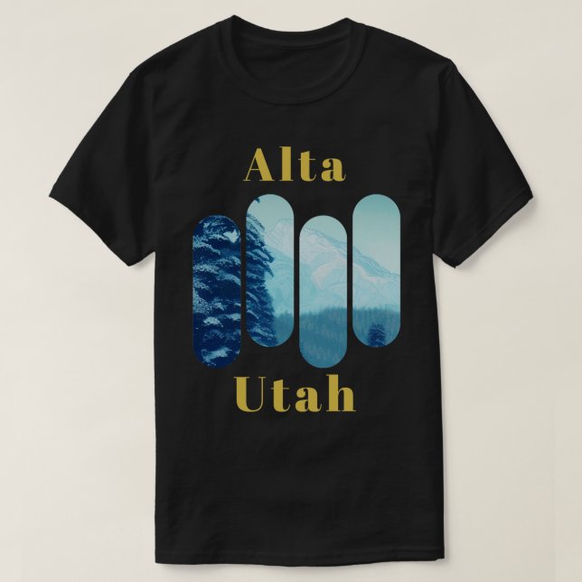 Camiseta Alta Ski Utah 3 (Frente do Design)