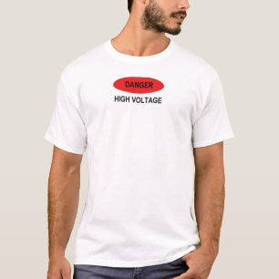 Camiseta Alta tensão do perigo