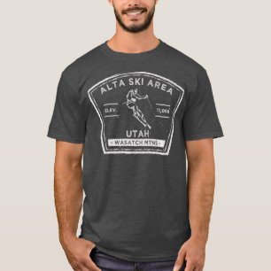 Camiseta Alta Utah Snow Skiing