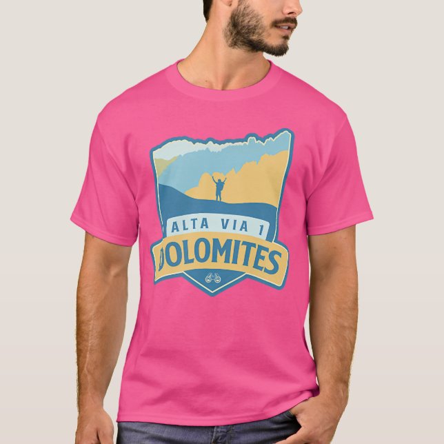 Camiseta Alta Via 1 - Dolomites Hhenweg 1 (Frente)