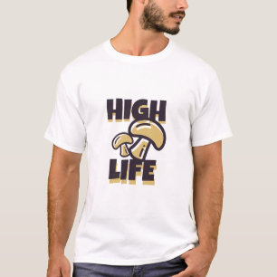 Camiseta Alta Vida Engraçado Simples Moderno Legal