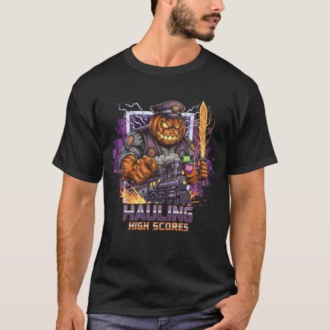 Camiseta Altas Pontas Pontuações do Jogador de Halloween |  (Frente)
