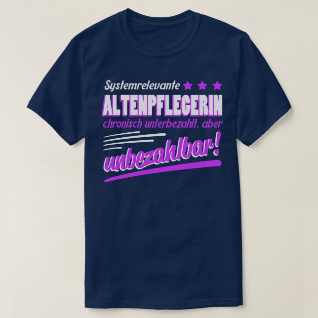 Camiseta Altenpflegerin Geschenk (Frente do Design)