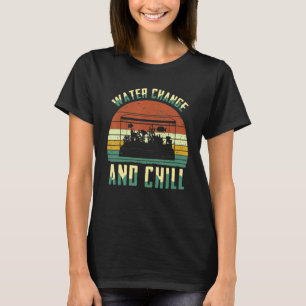 Camiseta Alteração Da Água E Enchimento Do Tanque De Peixe