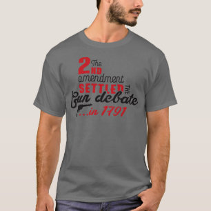 Camiseta Alteração de segundo resolveu o debate sobre armas