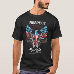 Camiseta Alteração do segundo Respeite o meu direito