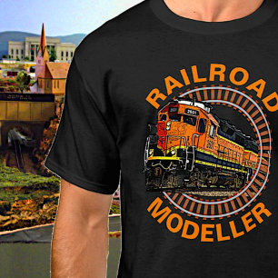 Camiseta Alteração do texto Modelador de Estrada de Ferro L