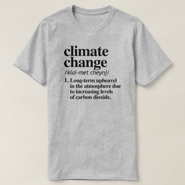 Camiseta Alterações climáticas (Frente do Design)