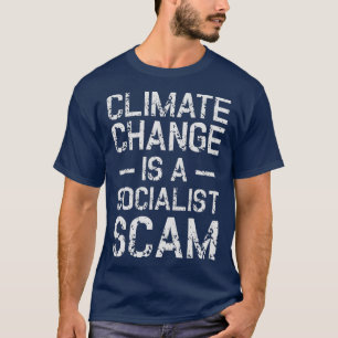 Camiseta Alterações Climáticas Anti-Socialismo Climátic
