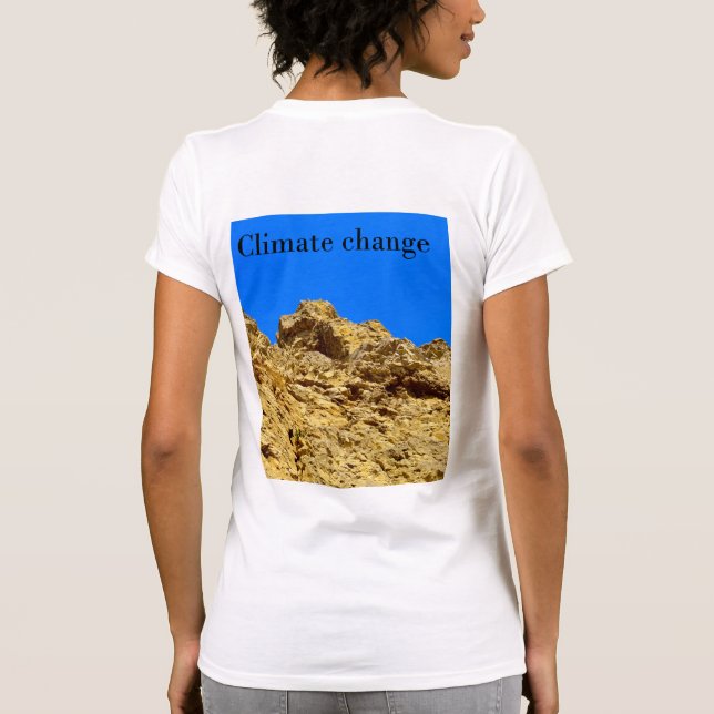Camiseta Alterações climáticas cuidam do ambiente (Verso)