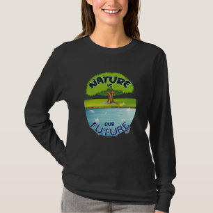 Camiseta Alterações climáticas Futuro Planeta Terra Ideia d