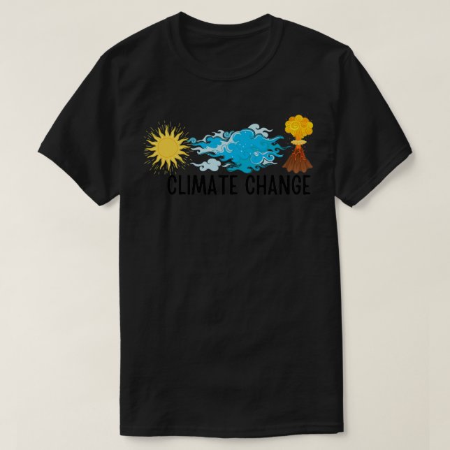 Camiseta Alterações climáticas Sem Obrigados Terra Clima So (Frente do Design)