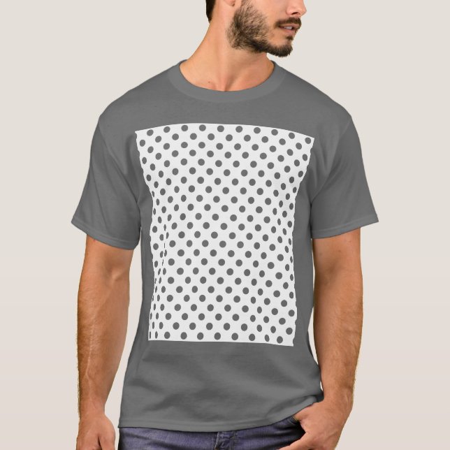Camiseta Alterar Bolinhas de Cinzas Qualquer Cor Clique Em  (Frente)