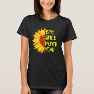 Camiseta Alterar Qualquer Epic De Texto Desde O Mês Do Ano