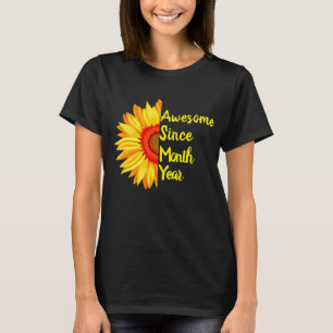 Camiseta Altere Qualquer Texto Incrível Desde O Mês Do An
