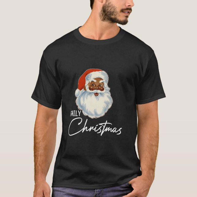 Camiseta Alternar Memórias de Fazer de Natal da Família San (Frente)
