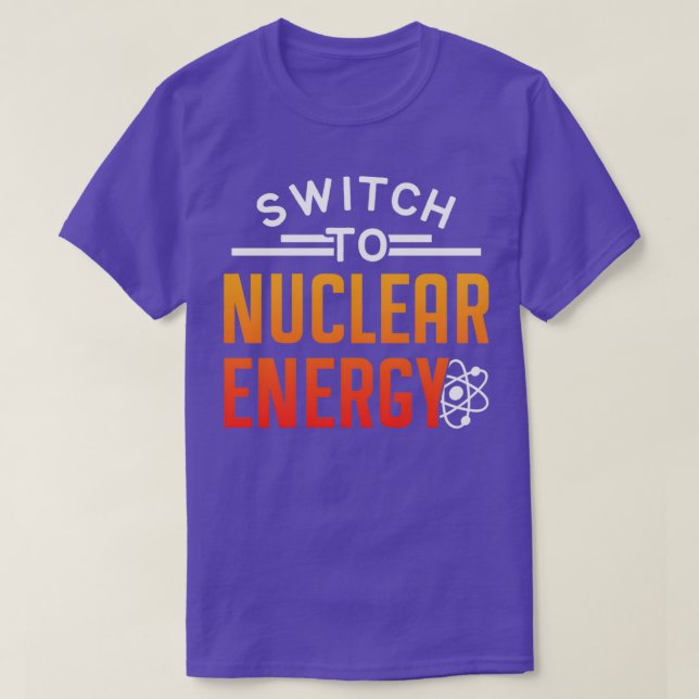 Camiseta Alternar para Energia Nuclear - Energia Atômica (Frente do Design)