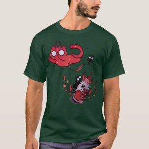 Camiseta Alternativo Gótico de Arte Escura Kawaii Cute Cute