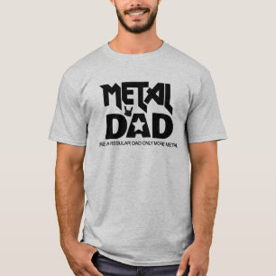 Camiseta Alternativo Rocker Duro Rock de Pai de Música Heav