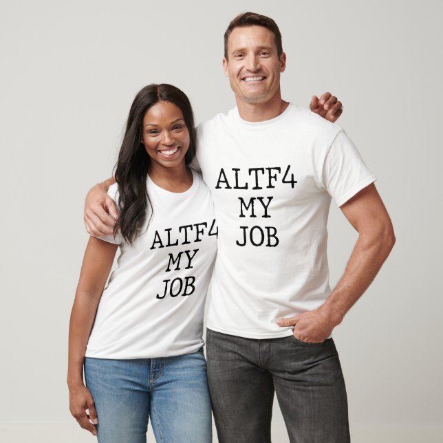 Camiseta AltF4 meu trabalho (Unissex)