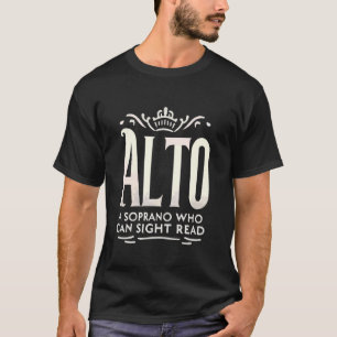 Camiseta Alto Cantor Vocal Range Vocalista Voz Cantando Cho