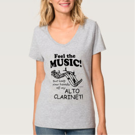 Camiseta Alto Clarinet Sente A Música