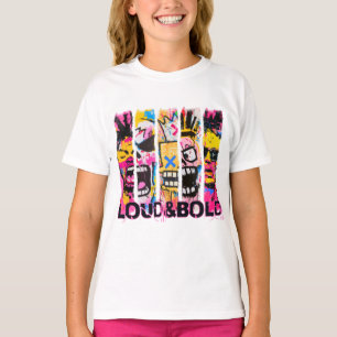 Camiseta Alto e Negrito - Design de Arte de Grafite