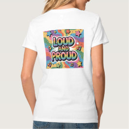 Camiseta Alto e Orgulhoso - Colorida LGBTQ+ Ally Psicodélic