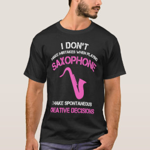 Camiseta Alto saxofone jogadoras jovens Jazz Saxophonis