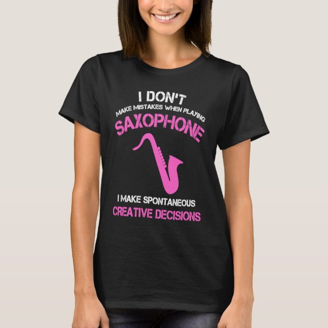 Camiseta Alto saxophone players women youth Jazz Saxophonis (Frente)