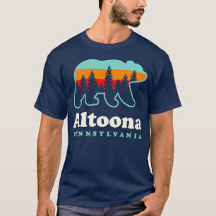 Camiseta Altoona Pensilvânia Camping Hiking Bear