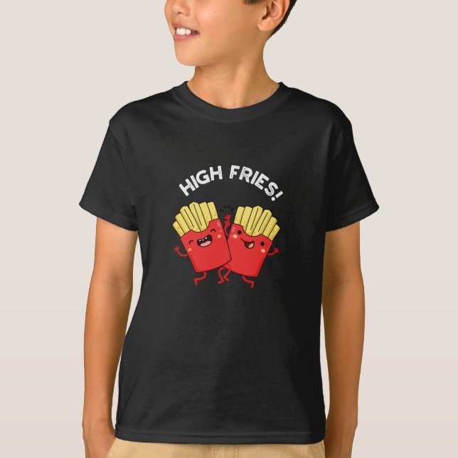 Camiseta Altos Fries Engraçado Amigo Pun Dardo BG (Frente)